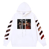Off-White Caravaggio Oil Painting Pattern Printing Hoodies